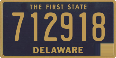 DE license plate 712918