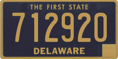 DE license plate 712920