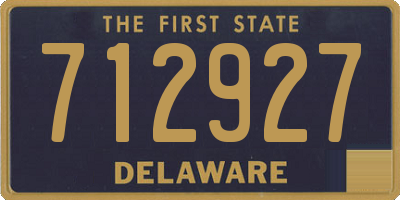 DE license plate 712927
