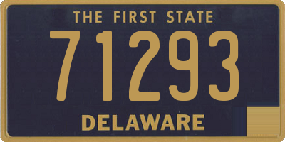 DE license plate 71293