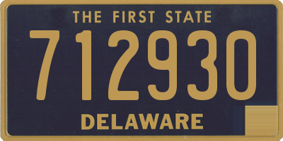 DE license plate 712930
