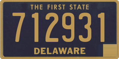 DE license plate 712931