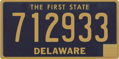 DE license plate 712933
