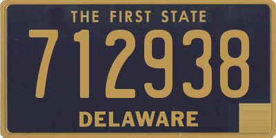 DE license plate 712938