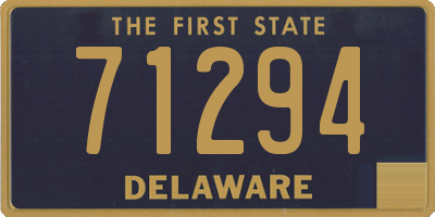 DE license plate 71294
