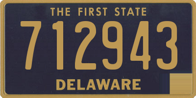 DE license plate 712943