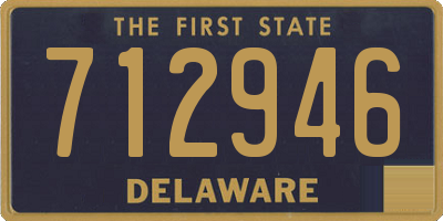 DE license plate 712946