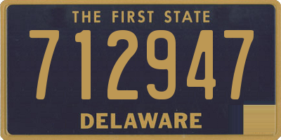 DE license plate 712947