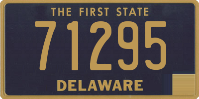 DE license plate 71295