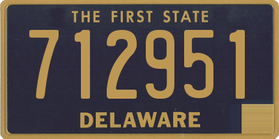 DE license plate 712951