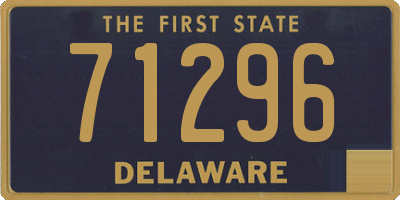 DE license plate 71296