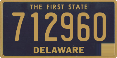 DE license plate 712960