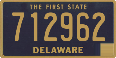 DE license plate 712962