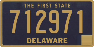 DE license plate 712971