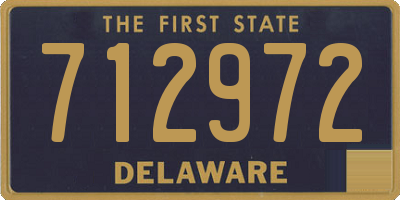DE license plate 712972