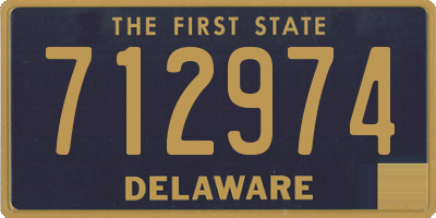 DE license plate 712974