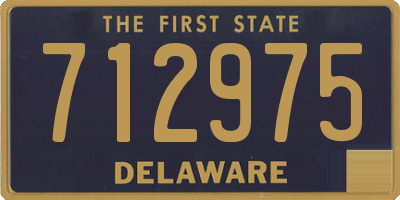 DE license plate 712975
