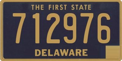 DE license plate 712976