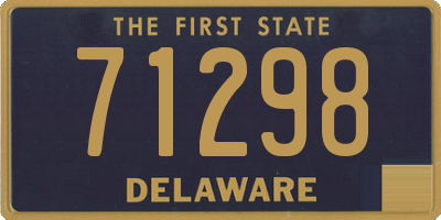 DE license plate 71298