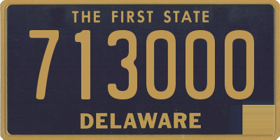 DE license plate 713000