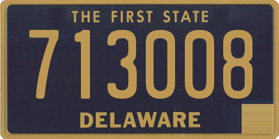 DE license plate 713008