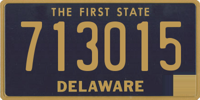 DE license plate 713015