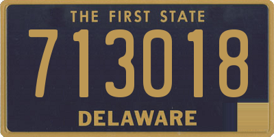 DE license plate 713018