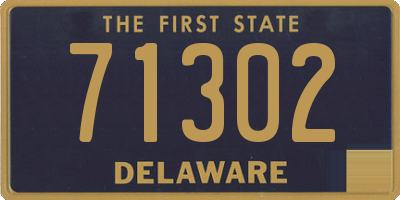 DE license plate 71302