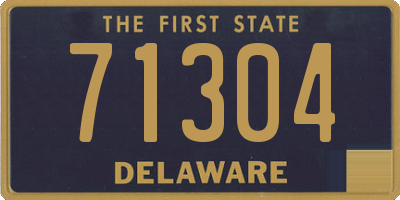 DE license plate 71304