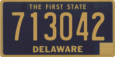 DE license plate 713042