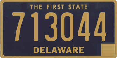 DE license plate 713044