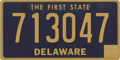 DE license plate 713047