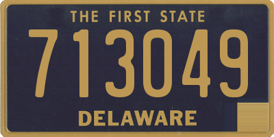DE license plate 713049