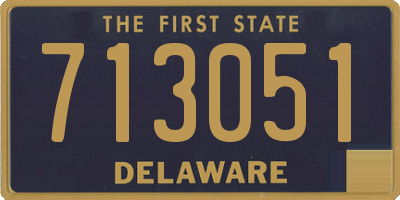 DE license plate 713051