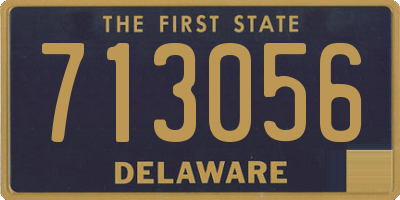 DE license plate 713056