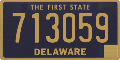 DE license plate 713059