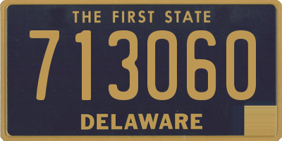 DE license plate 713060