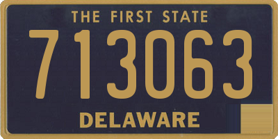 DE license plate 713063