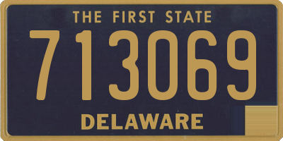 DE license plate 713069