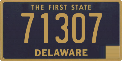 DE license plate 71307