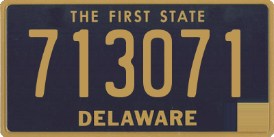 DE license plate 713071