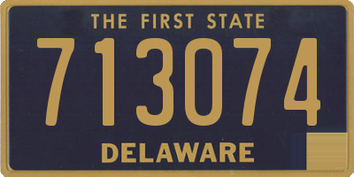 DE license plate 713074