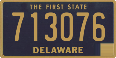 DE license plate 713076