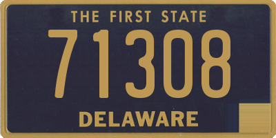 DE license plate 71308