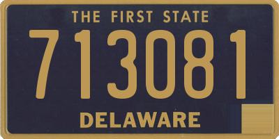 DE license plate 713081