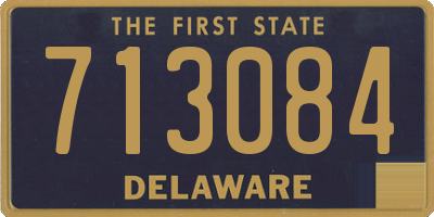 DE license plate 713084
