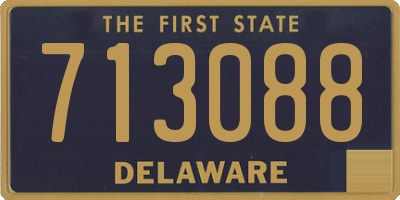 DE license plate 713088