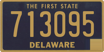 DE license plate 713095