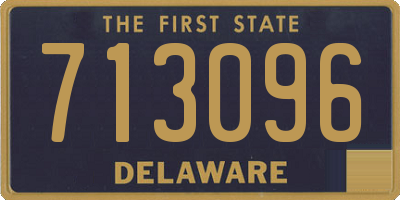 DE license plate 713096