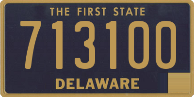 DE license plate 713100